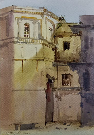 Contemporary Indian painting - expressionist work